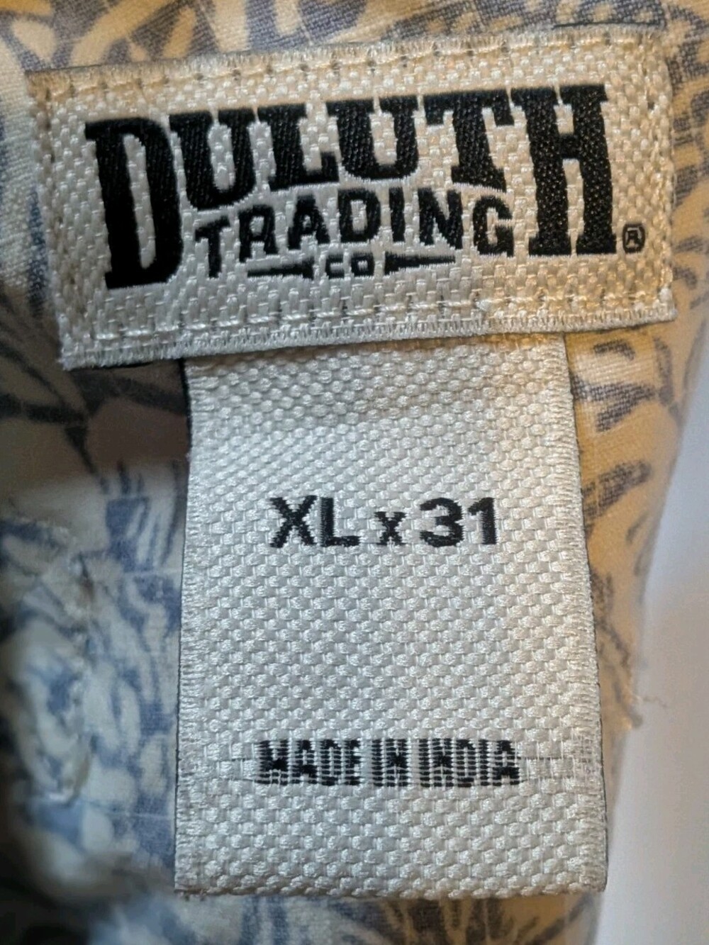 Duluth Trading Co Women's XL Heirloom Gardening Bib Overalls Blue/White Farm - Picture 4 of 16